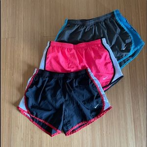 Nike dry fit athletic shorts, Girls L, 3 pairs